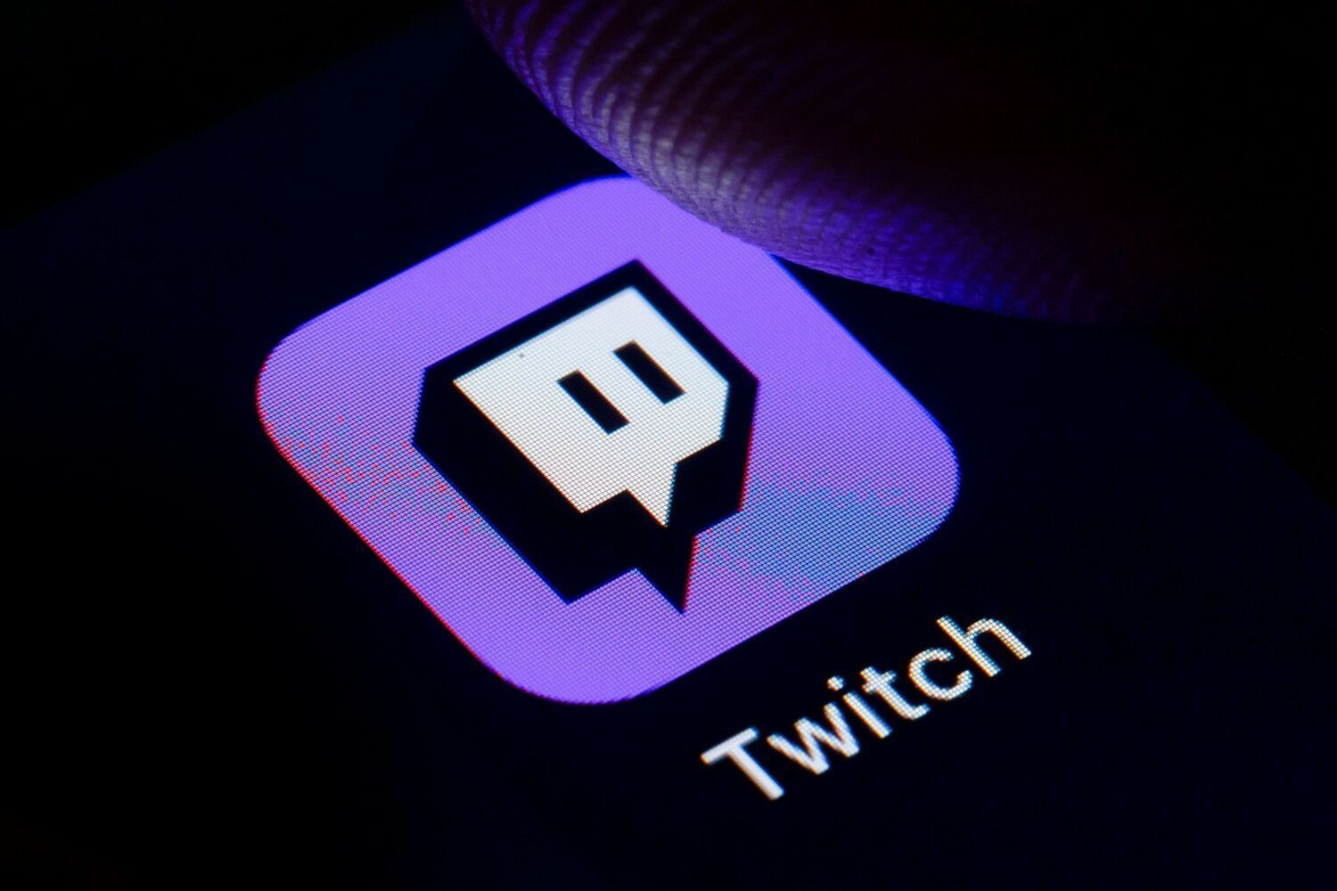 cellulaire avec icone twitch