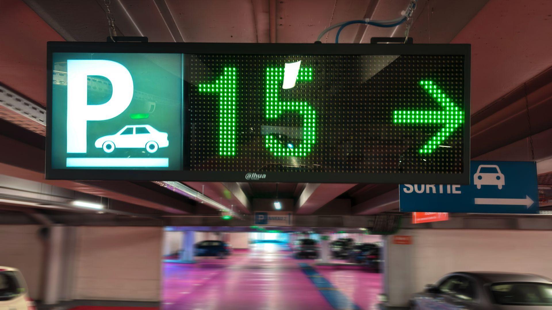 travée sortie parking