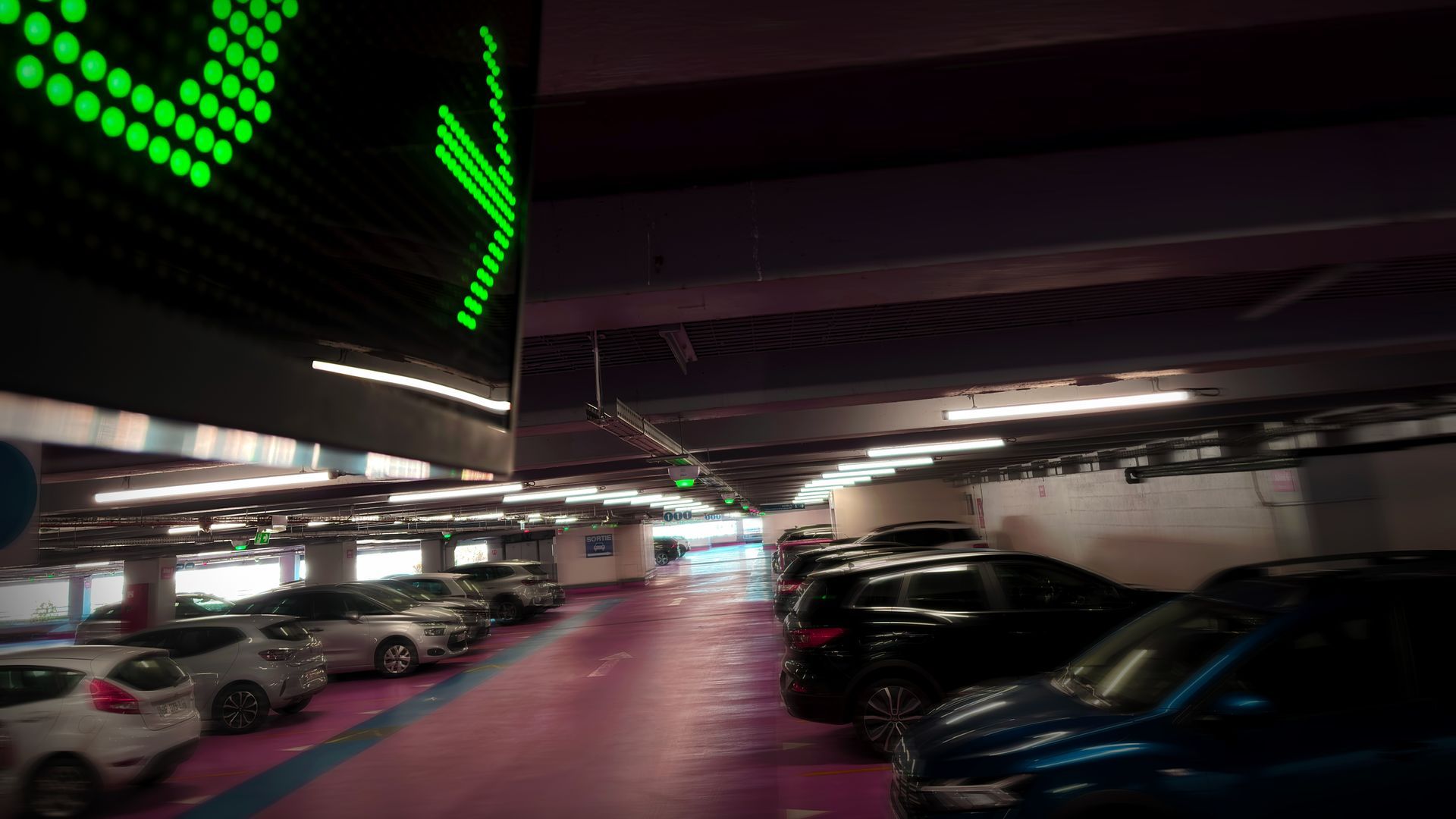 borne d'entrée parking