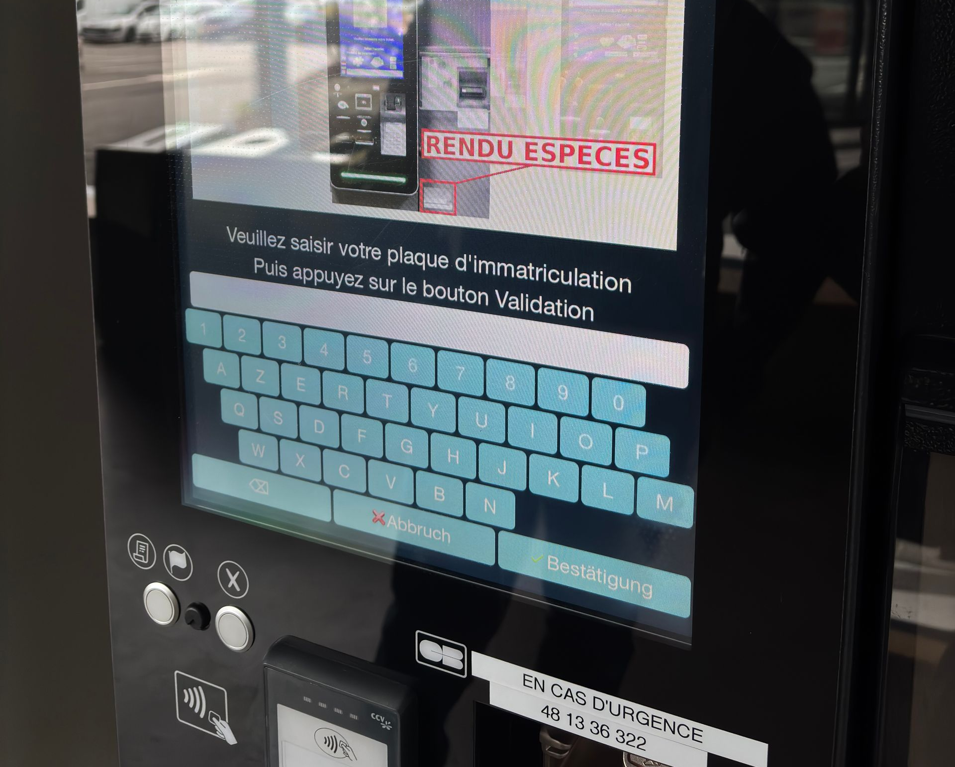 Écran tactile de caisse automatique