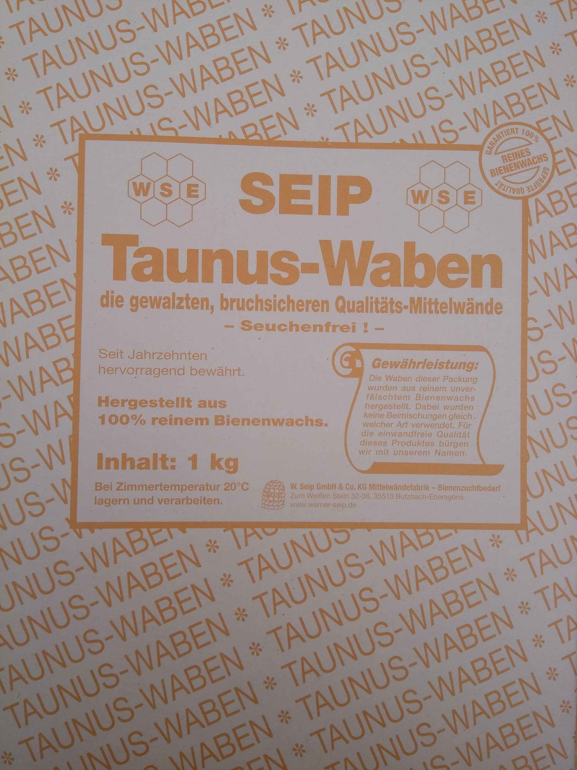 Taunus-Waben gewalzt