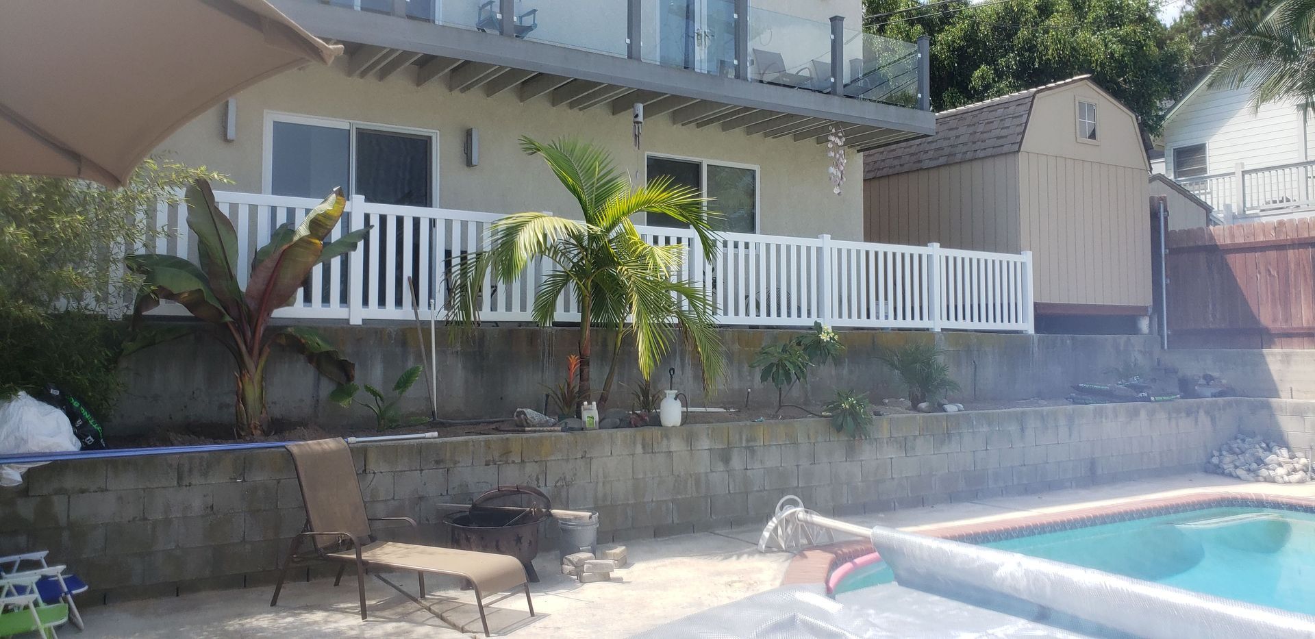 Vinyl fence project completed for a Los Angeles client