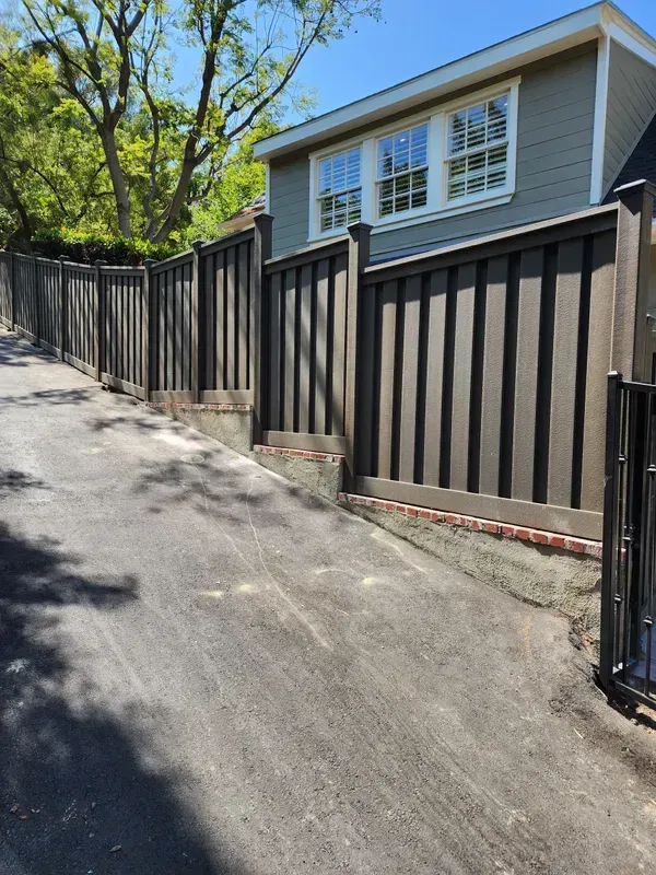 Composite privacy fence completed for a Los Angeles client