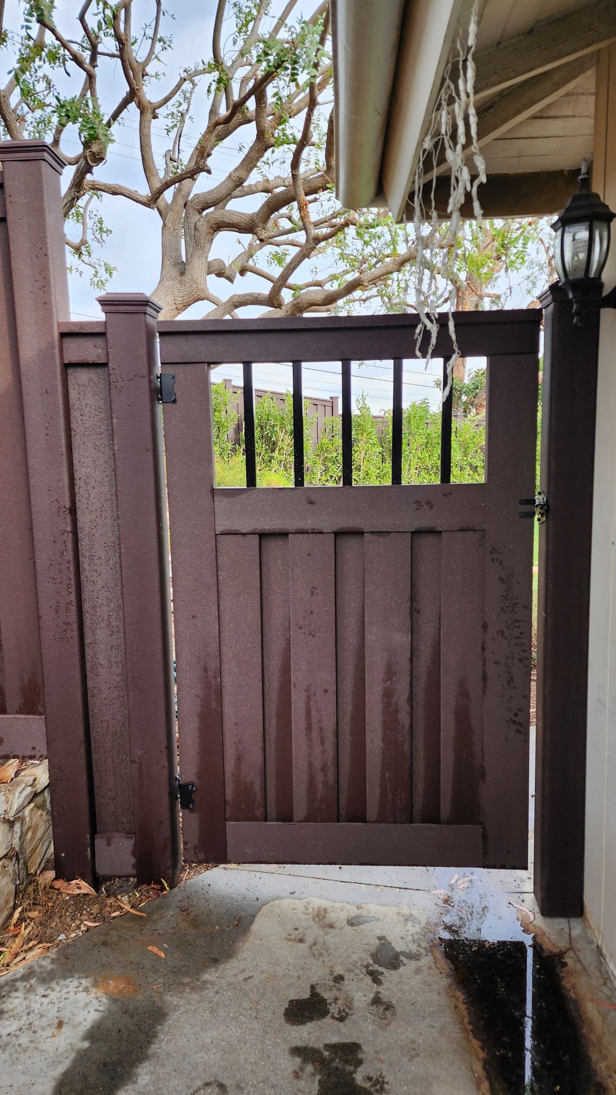 Composite fence project completed for a residential client