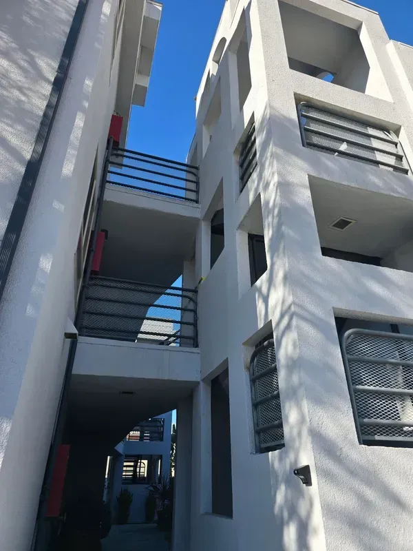 Iron railing and fencing installed along a Los Angeles apartment complex