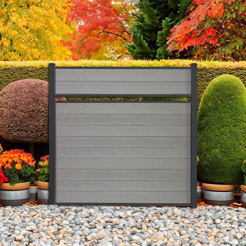 Composite fence and gate combination built for residential privacy