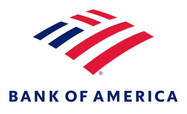 The bank of america logo is shown on a white background