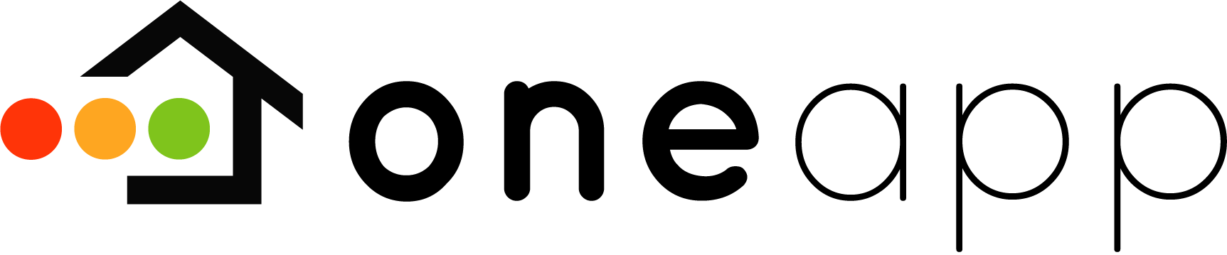 A logo for a company called one app