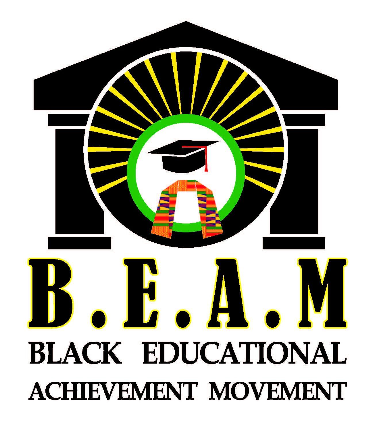 Un logotipo para el movimiento de logros educativos de Beam Black