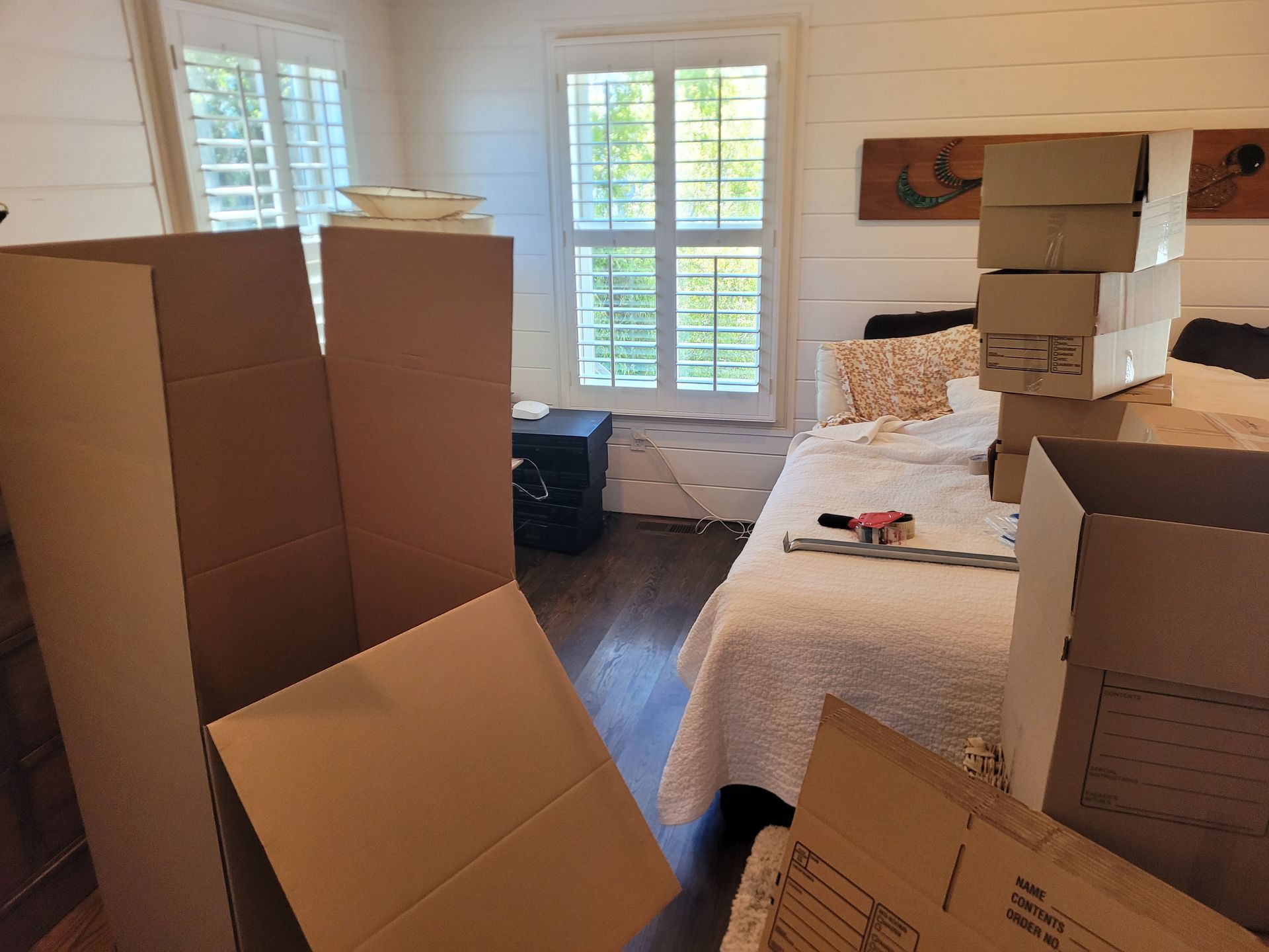 Packing in progress
