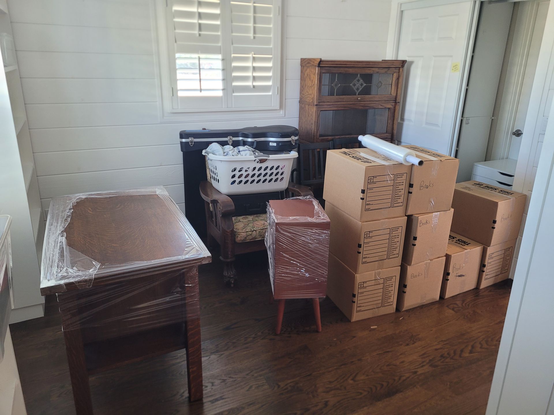 Packing goods to be moved