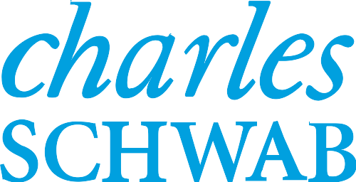 Charles Schwab logo in blue script and block letters