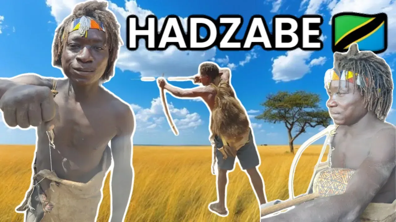 YouTube video about the Hadzabe Tribe speaking their language during a cultural tour in Lake Eyasi, Tanzania