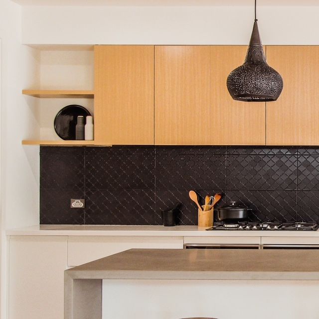 Kitchen new custom home - morrocan inspired 