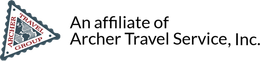 Logo reading “An affiliate of Archer Travel Service, Inc.” with a small triangular graphic.