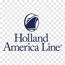 Holland America Line logo in navy blue with a ship icon on a transparent background