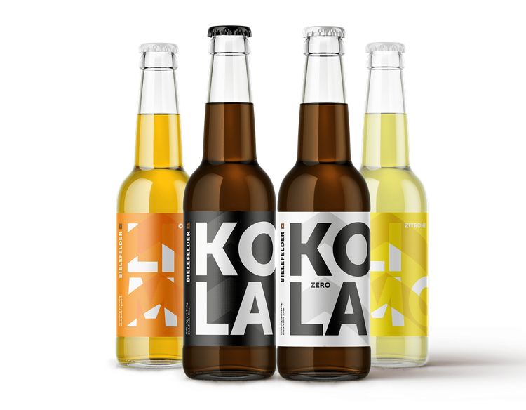 Das Limo- und Kola-Sortiment der Bielefelder Braumanufaktur.