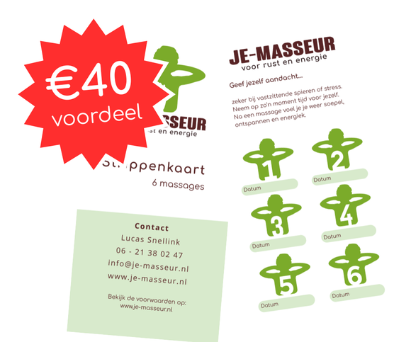 Meer massages voor een lagere prijs!