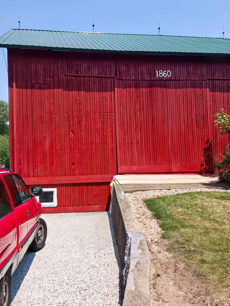 Red barn with 