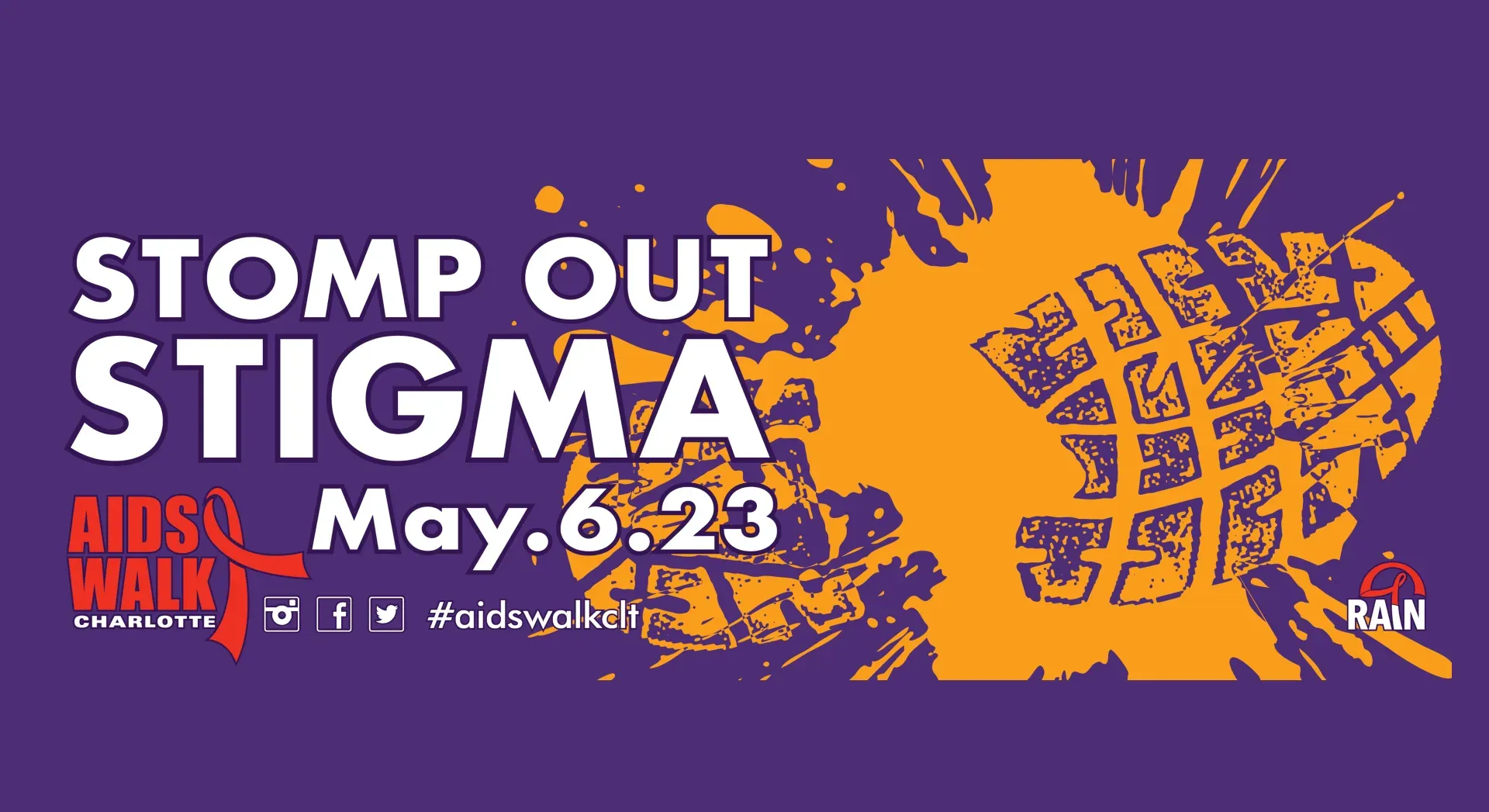 A poster that says stomp out stigma on it