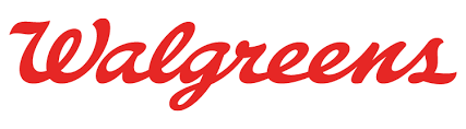 The walgreens logo is red on a white background.