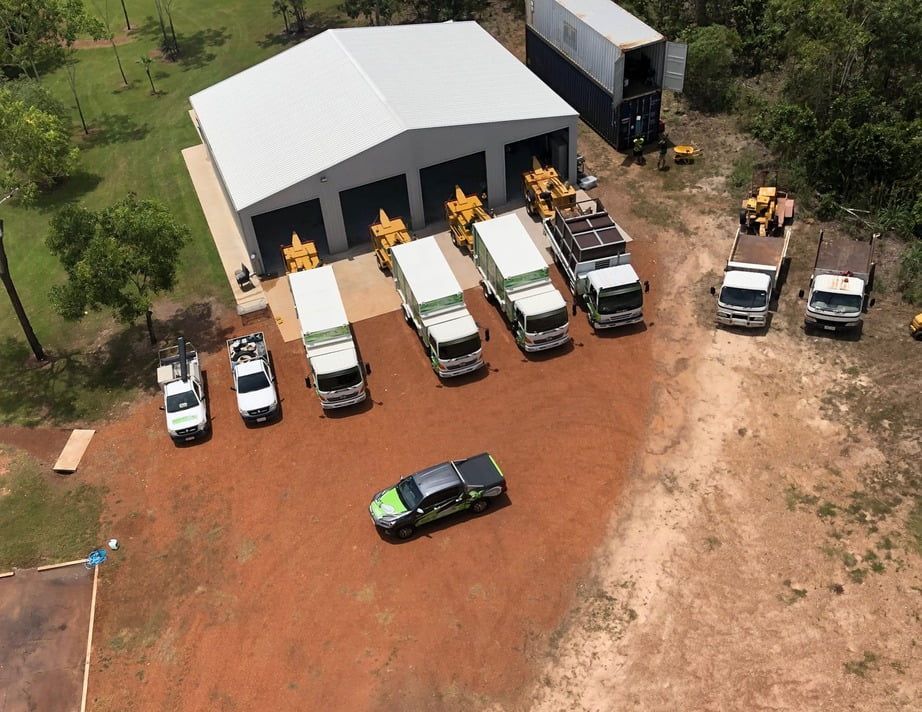 Equipment Grinding A Stump — Tree Services In Palmerston, NT