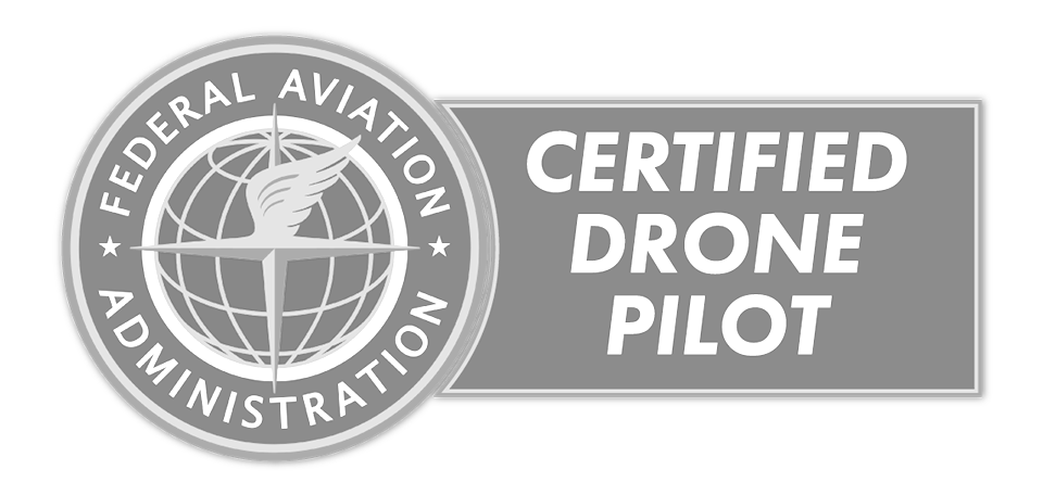 The federal aviation administration certified drone pilot logo