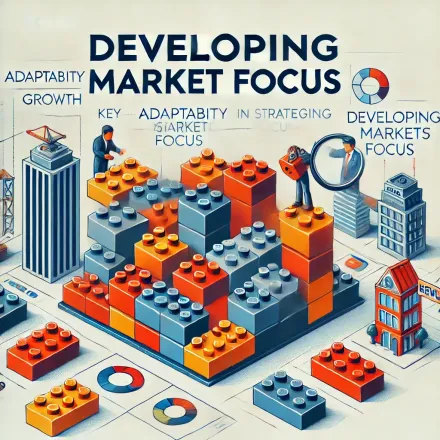 An isometric illustration of a city made of lego blocks.