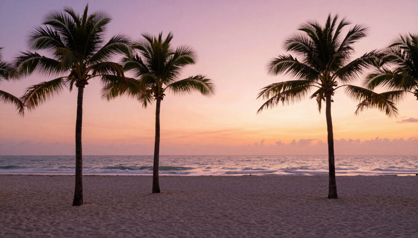 Romantic Miami Beach Sunrise