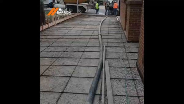 Video thumbnail: concrete driveway preparation & rebar installation
