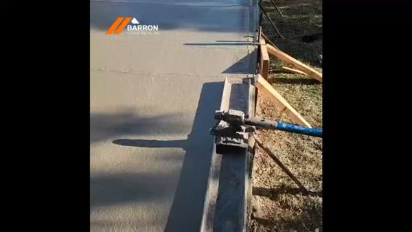 Video thumbnail: residential concrete slab installation & finishing