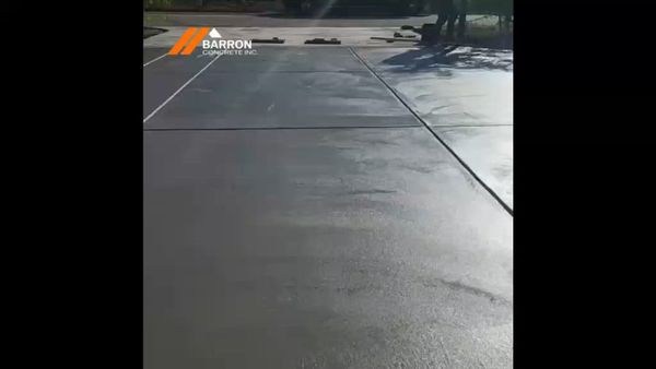 Video thumbnail: concrete driveway pouring & finishing