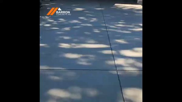 Video thumbnail: concrete walkway & garage approach installation
