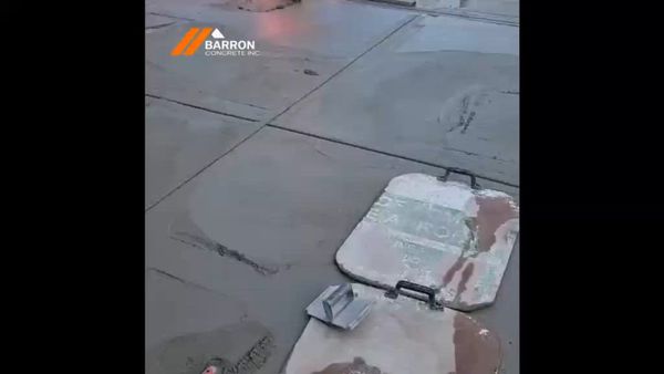 Video thumbnail: concrete walkway & garage floor finishing
