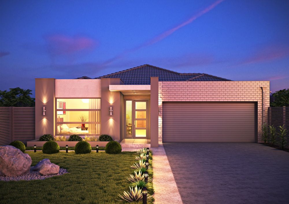 A White House With a Brown Roof and a Garage — Karlene's Conveyancing In Kariong, NSW