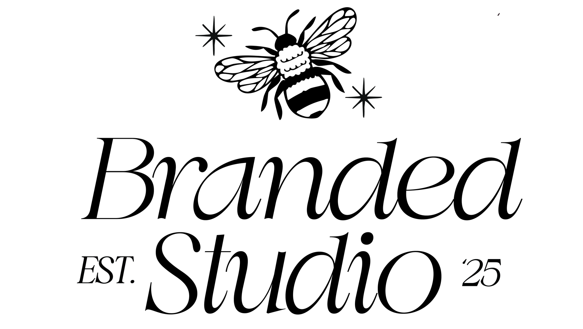 The Branded studio in elegant, cursive font.