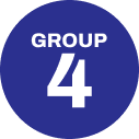 A blue circle with the word group 4 on it.