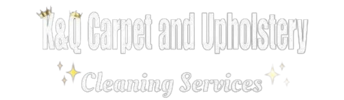 Kai Carpet and Upholstery Cleaning Services logo in white with sparkles on a light background