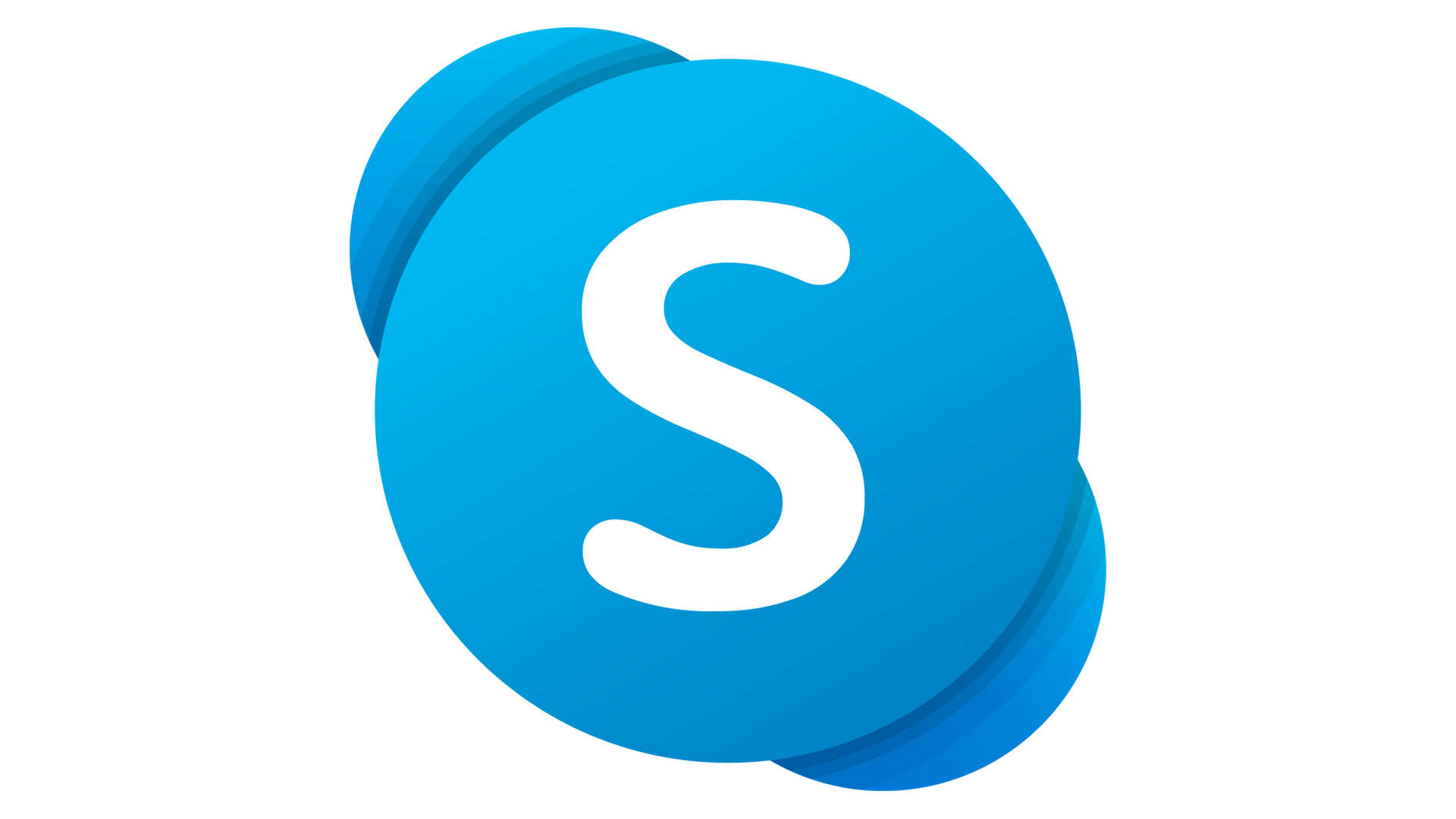 Logo Skype blu con una 