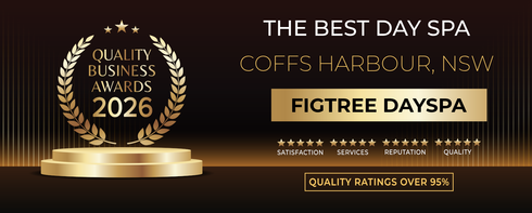 Golden Award Banner for The Best Day Spa, Coffs Harbour NSW