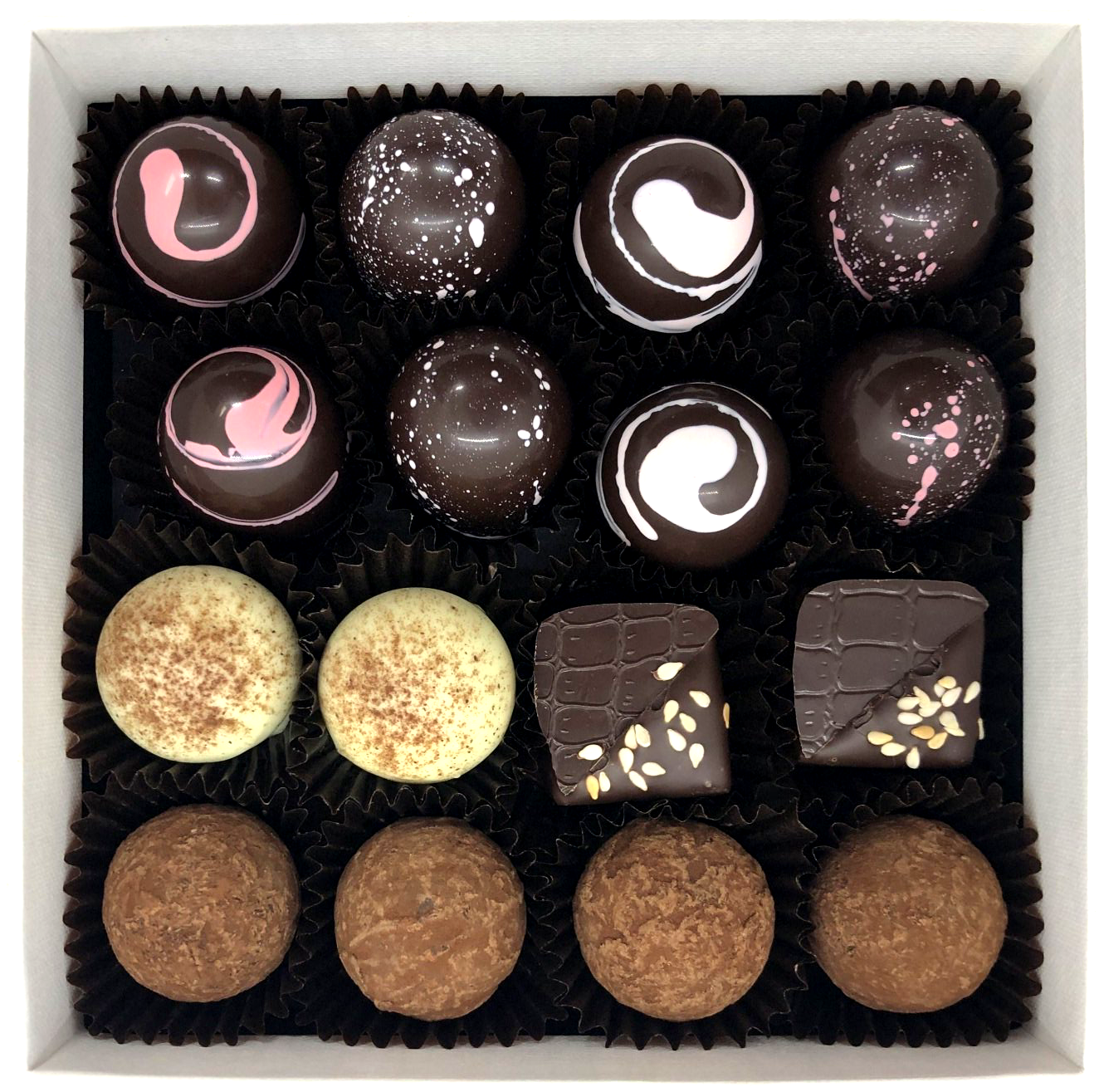 top view of Linny Lane chocolates