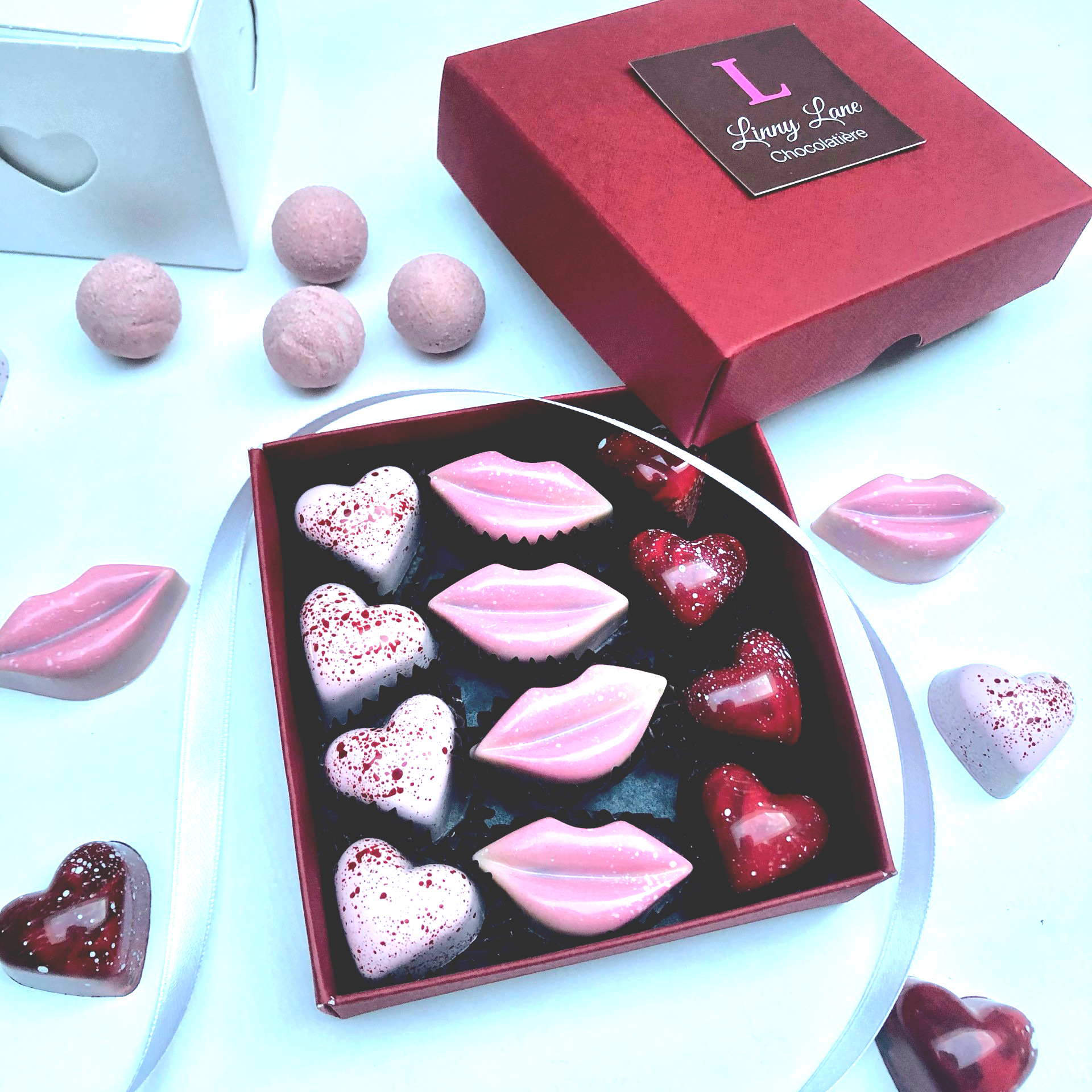Linny Lane chocolates in different shapes