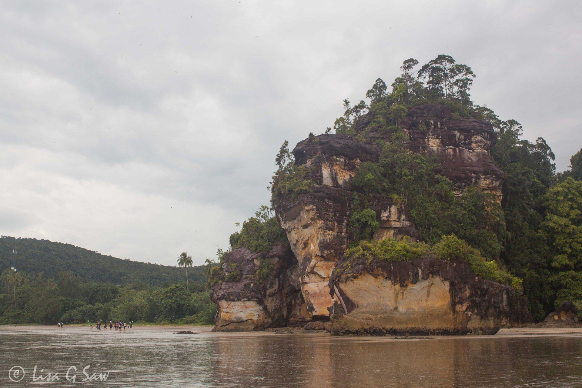 Sandstone cliffs at Bako National Park