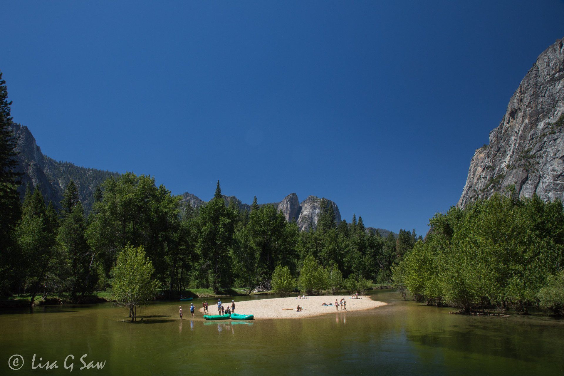 Sentinel Beach in Yosemite Valley