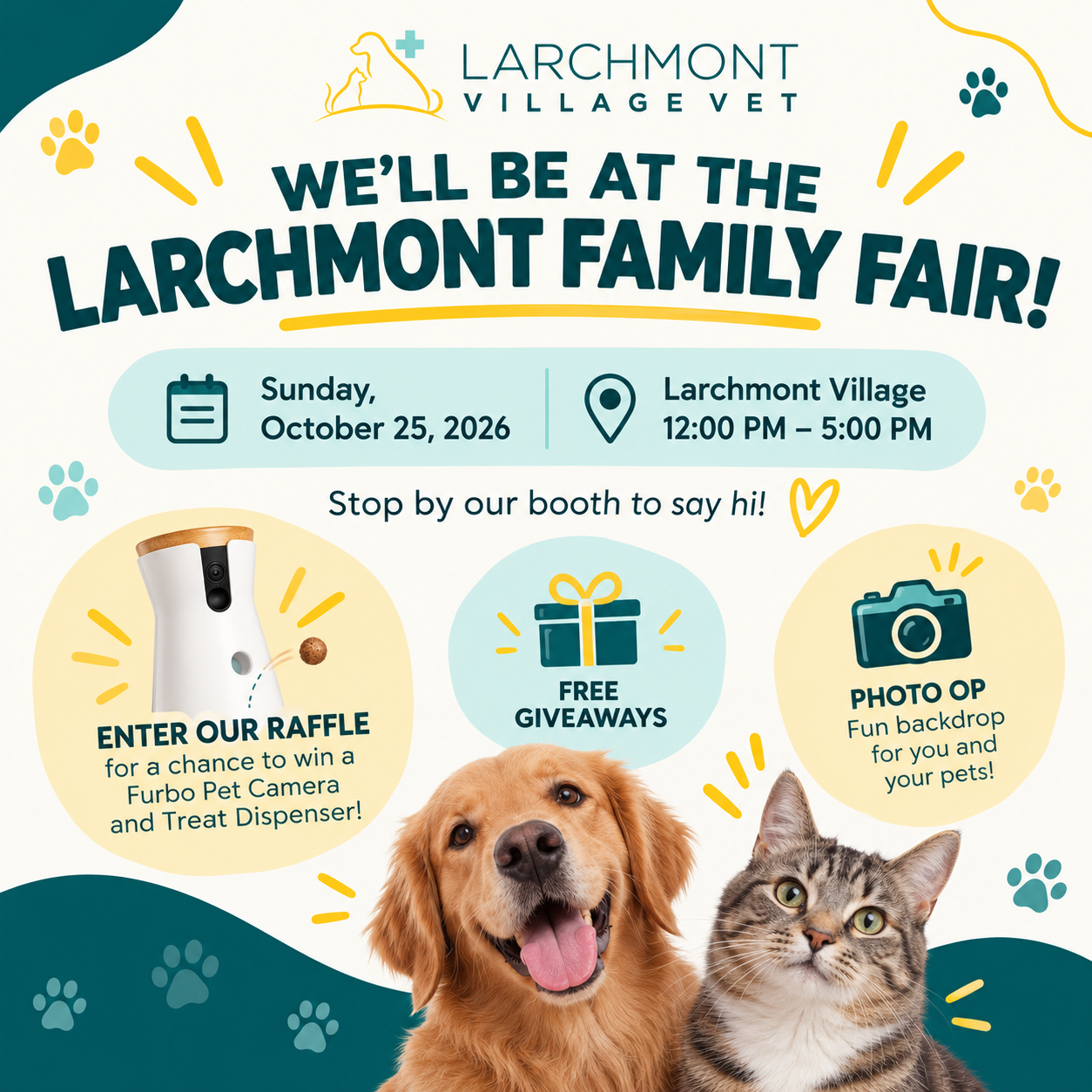 Join Larchmont Village Vet for our 3rd Year at the Larchmont Village Family Fair!
