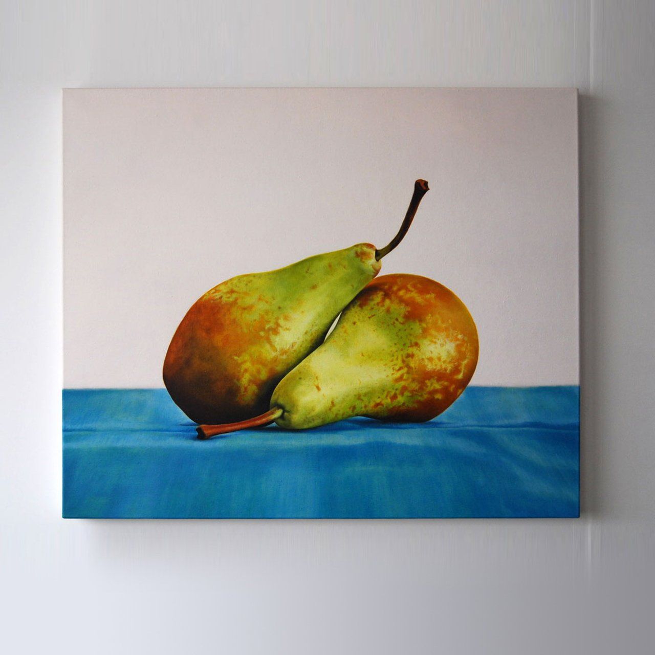 Snuggle, 2018, Oil on linen, painting by Sarah Wood