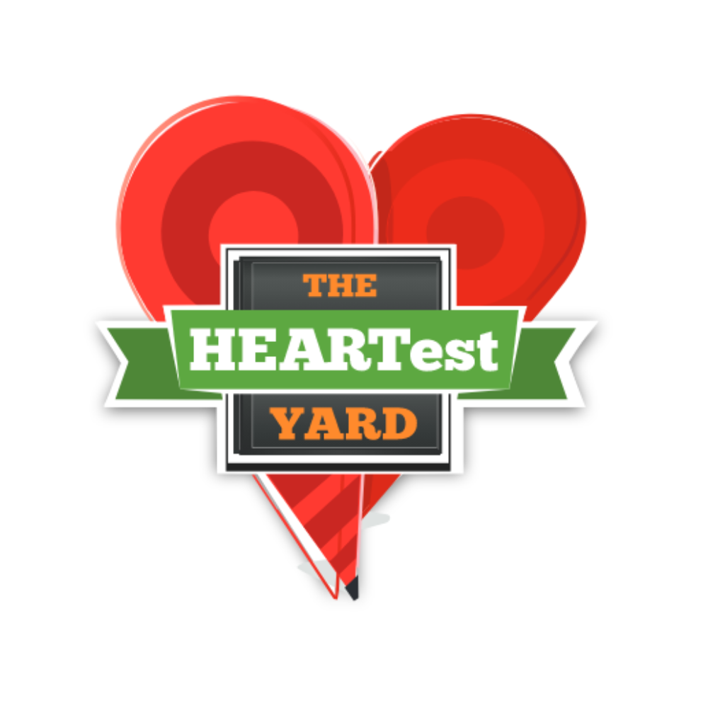 Logo: Red heart-shaped map pin with
