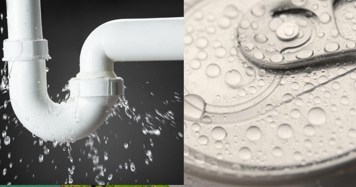 Pipe leaking vs condensation