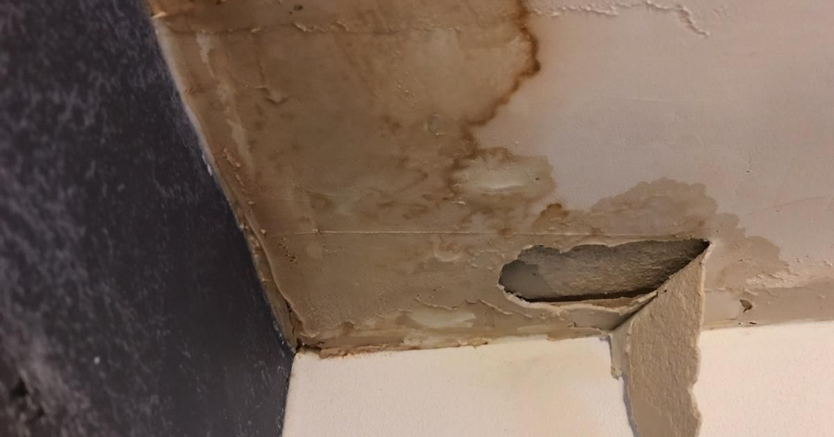 A pluming leak can cause a lot of damage.