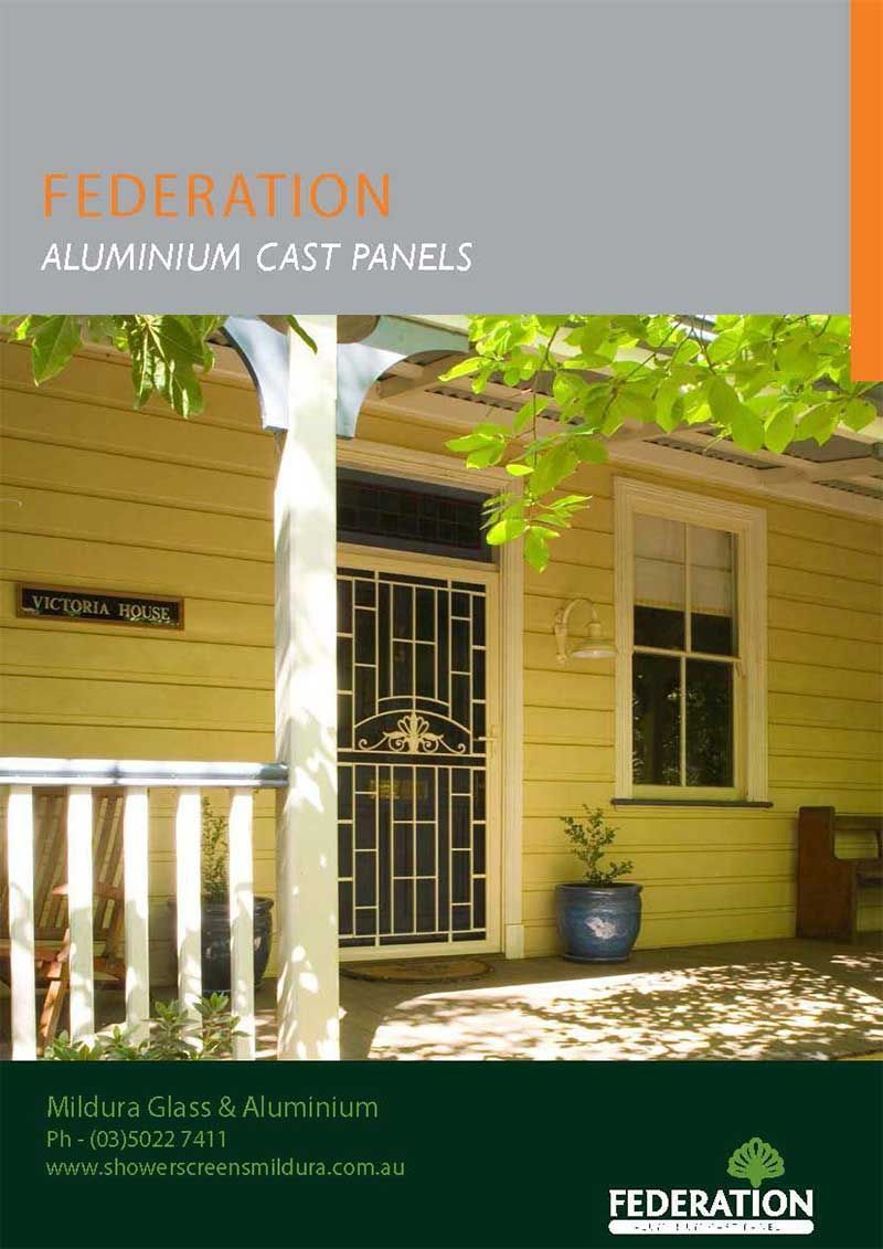 Aluminum cast panels — Mildura, VIC — Mildura Glass & Aluminium
